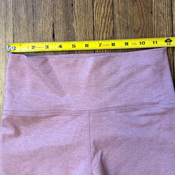 Vuori Clean Elevation Leggings Heathered Rose Mauve High Rise 7/8 Yoga Pants 24" - Picture 5 of 8